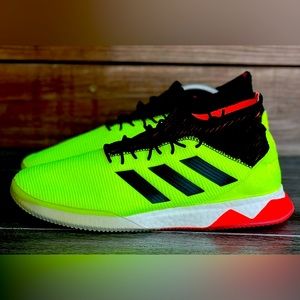 New adidas Boost Men's Predator Tango 18.1 Soccer Shoe Ultra Volt DB2061 Sz 10.5